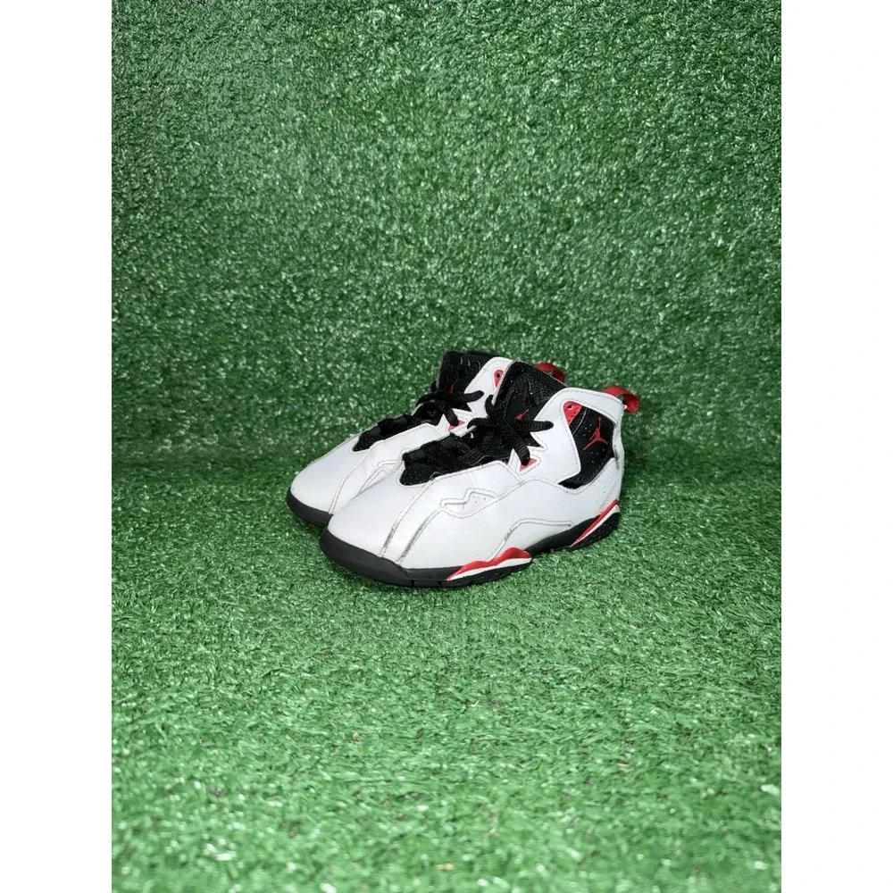 Nike Air Jordan True Flight Toddler Size 10C White Black Walking Shoe 343797-160